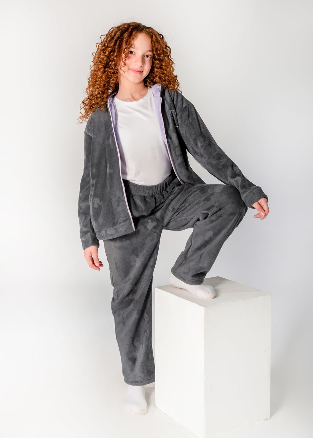 mini velvet set with emberiodery