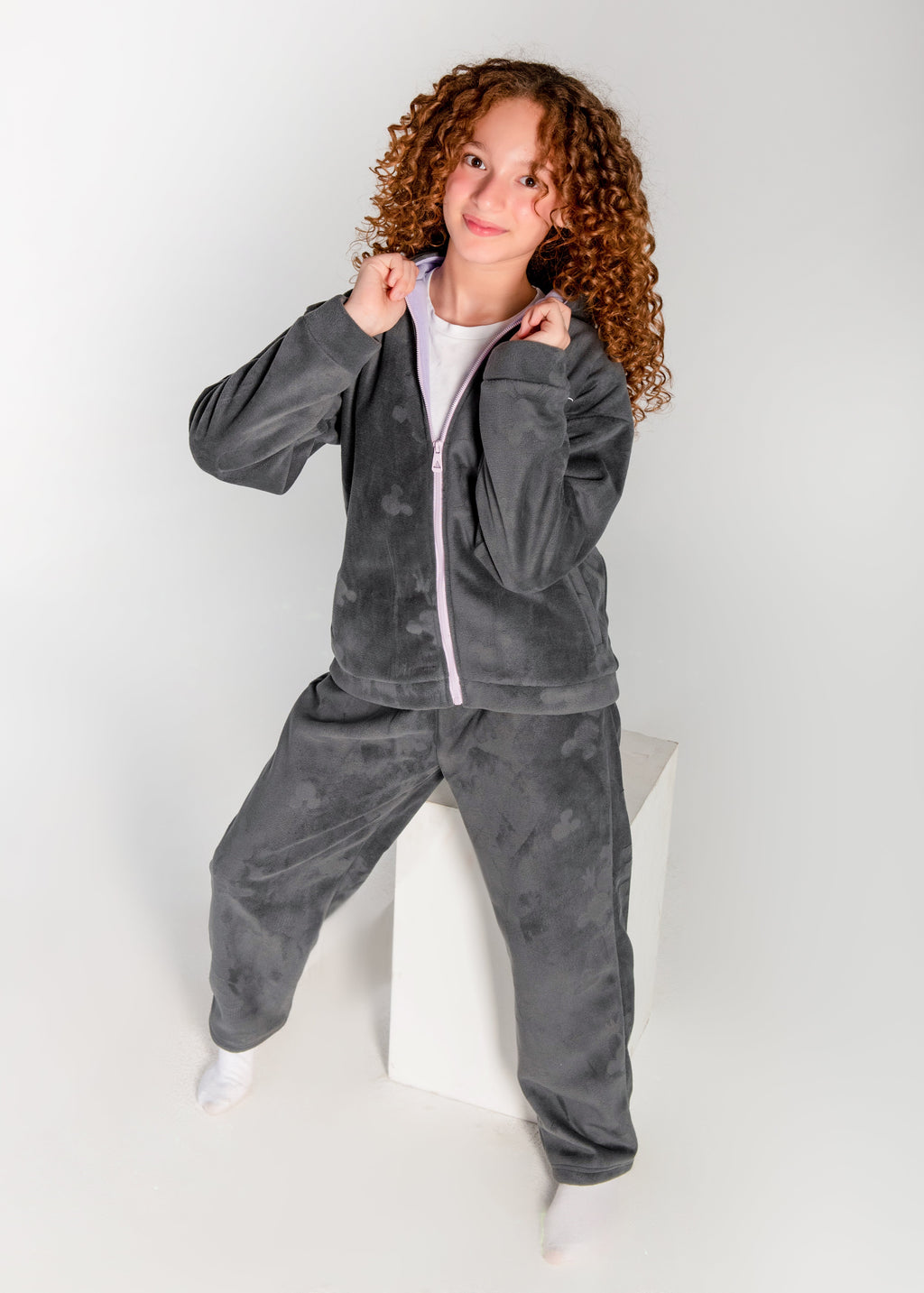 mini velvet set with emberiodery