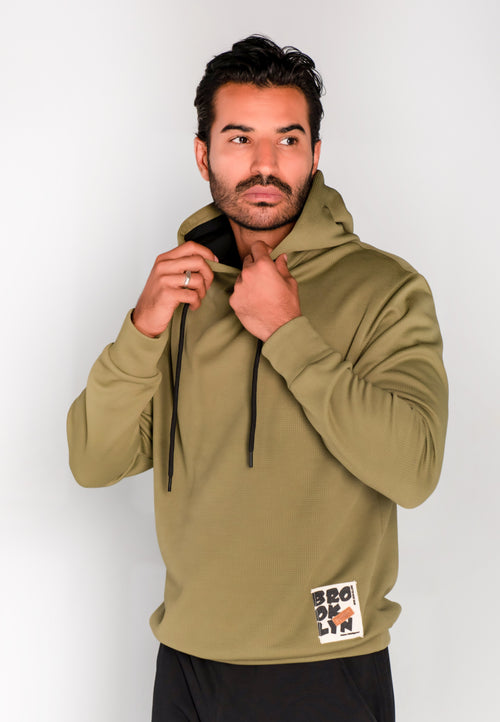 Casual set with hood