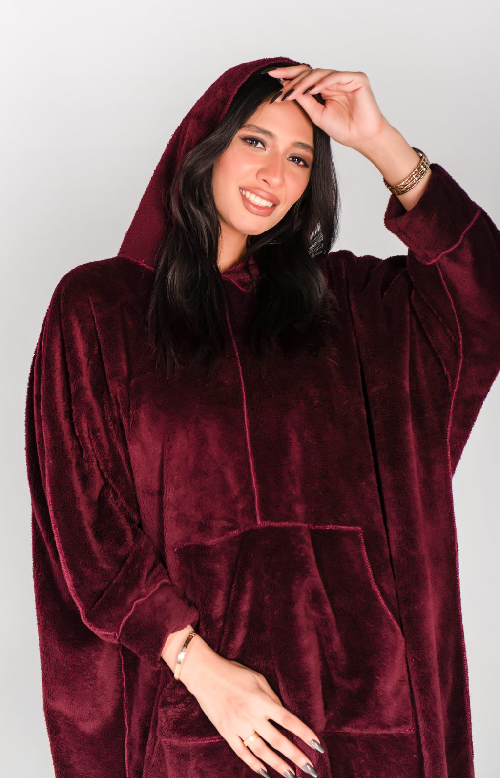 sleeping night shirt with hod