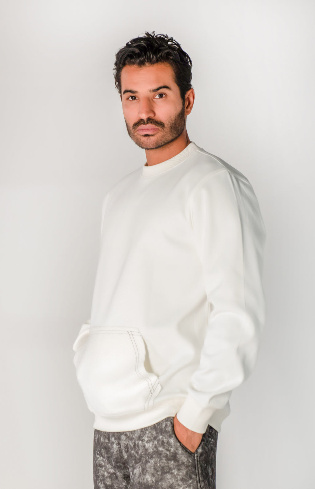 confy set with washed pants