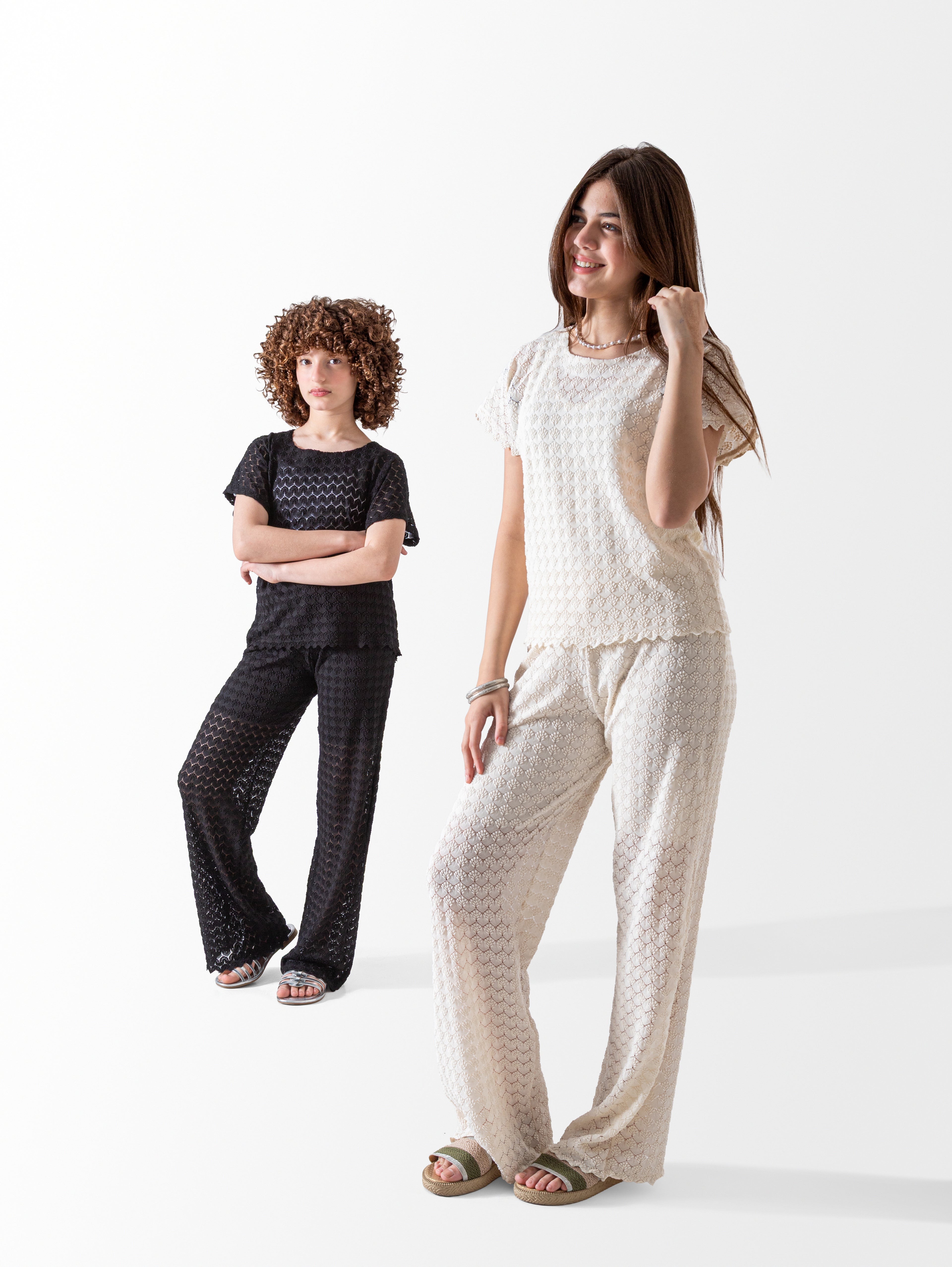 Mother & Daughter Set – Lace Cotton